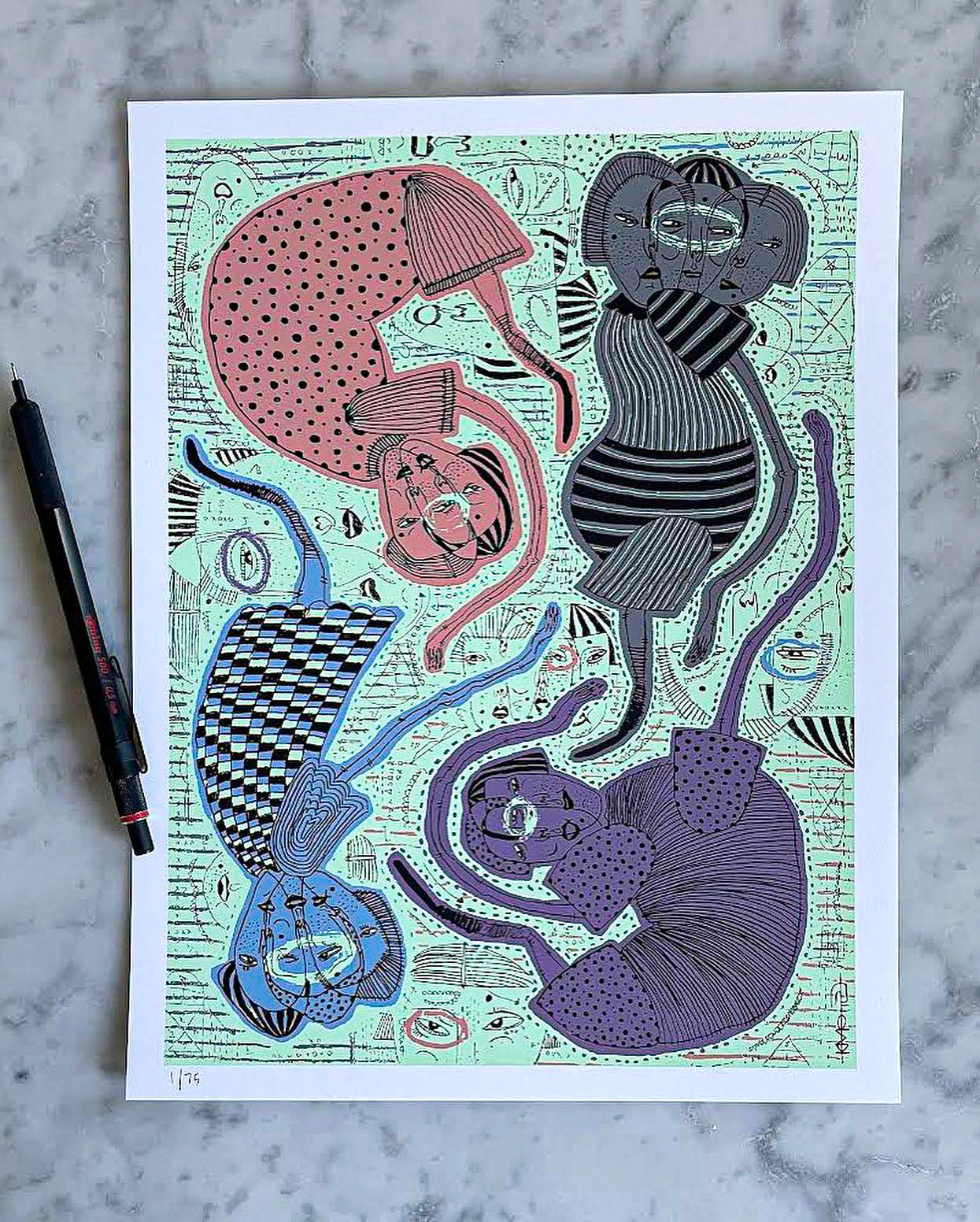 "Curious Eyes" Yool Kim Print