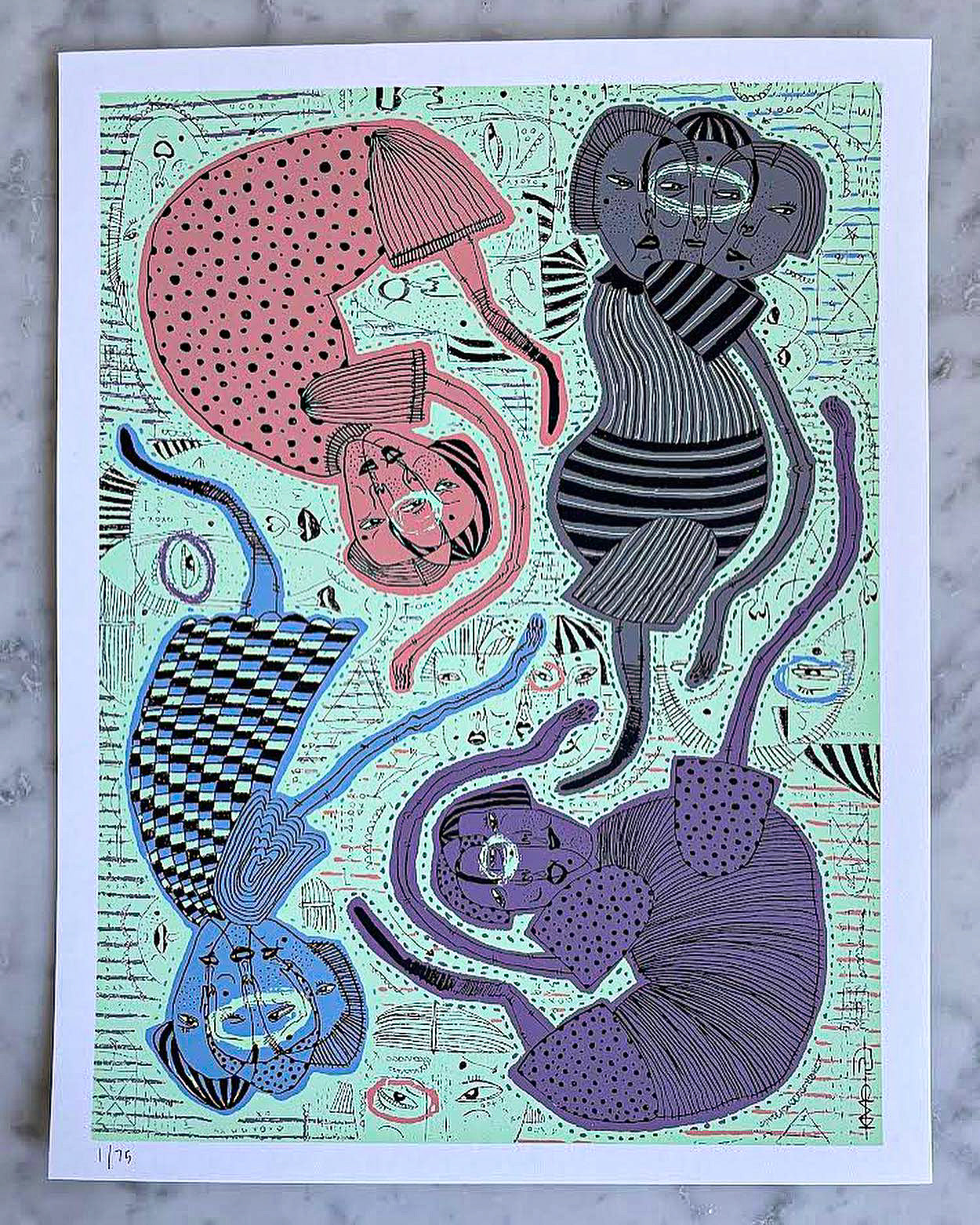 "Curious Eyes" Yool Kim Print