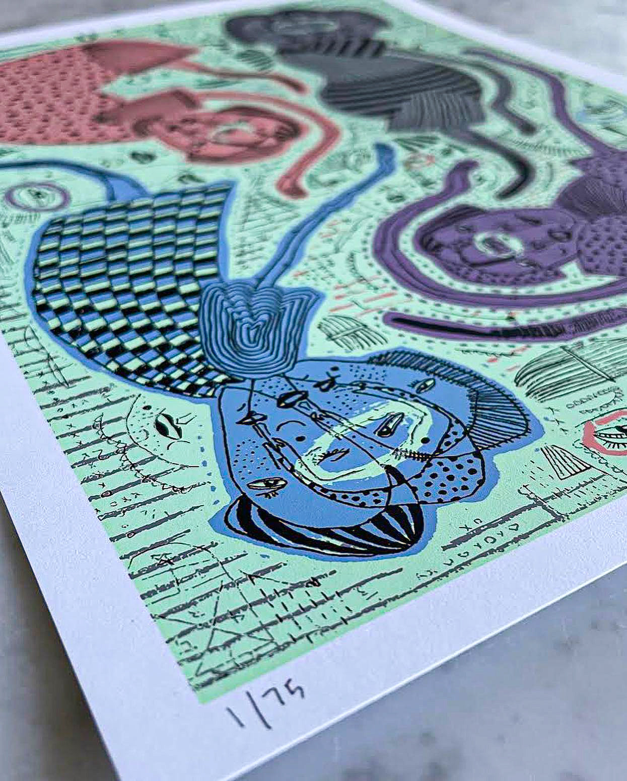 "Curious Eyes" Yool Kim Print